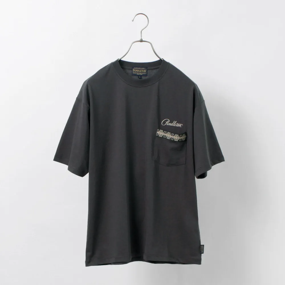 PENDLETON T-Shirts^/ Back Print Pocket T-Shirt