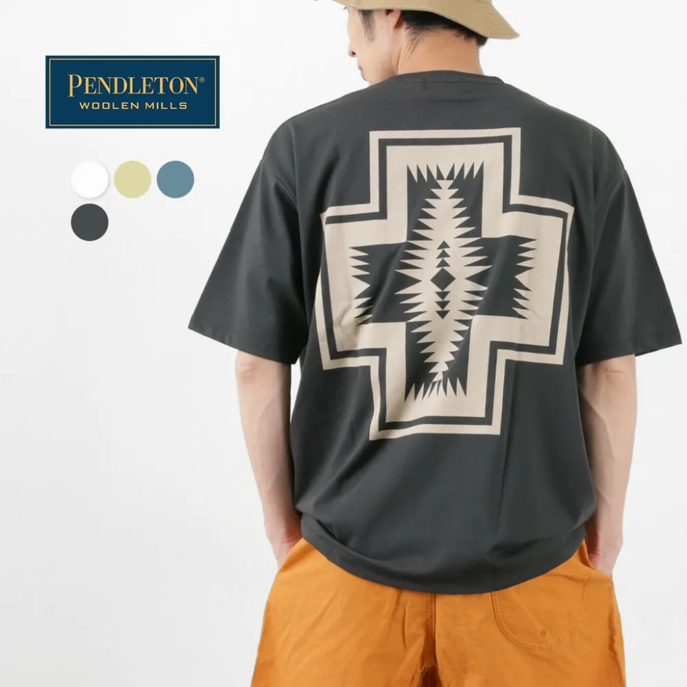 PENDLETON T-Shirts^/ Back Print Pocket T-Shirt