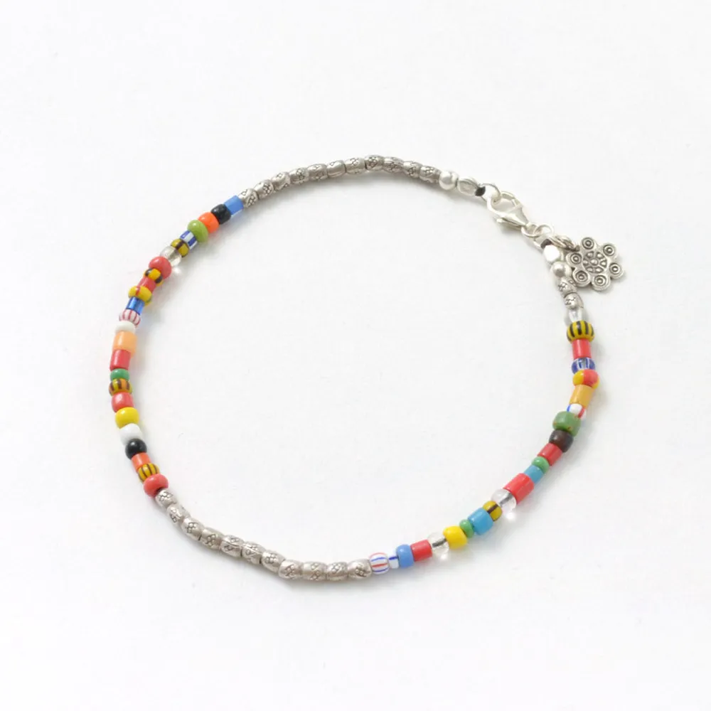 PHADUA Anklets^/ African Bead Anklet mix-beads