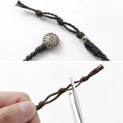 PHADUA Anklets^/ Braided 1.5mm Leather Anklet