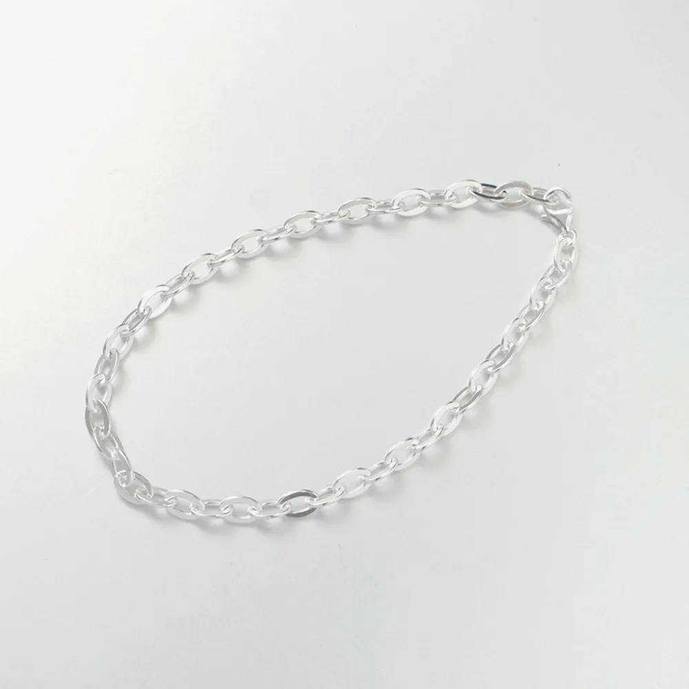 PHADUA Anklets^/ Flat cable chain anklet 925 silver
