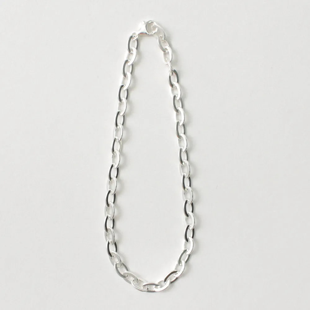 PHADUA Anklets^/ Flat cable chain anklet 925 silver