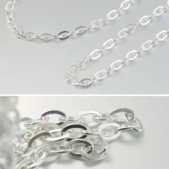PHADUA Anklets^/ Flat cable chain anklet 925 silver