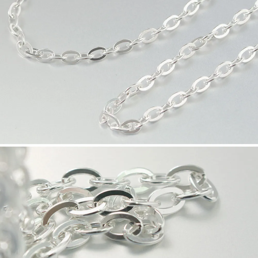 PHADUA Anklets^/ Flat cable chain anklet 925 silver