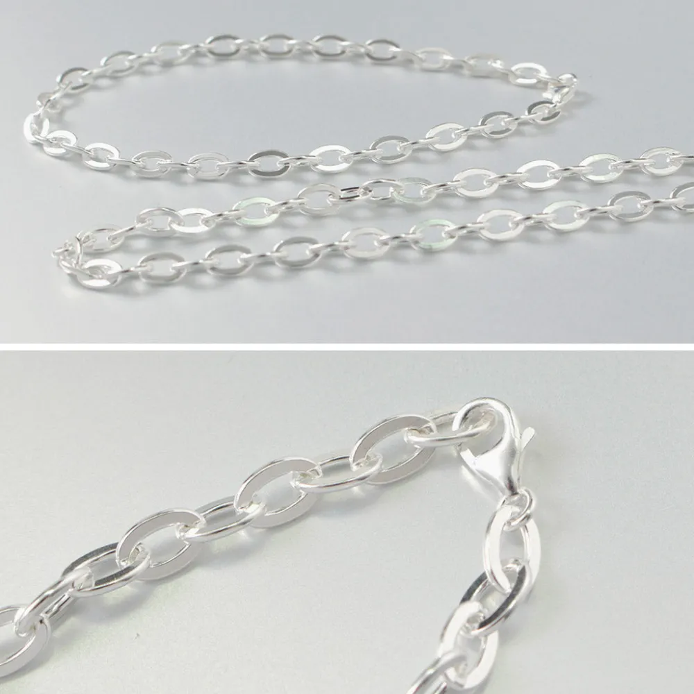 PHADUA Anklets^/ Flat cable chain anklet 925 silver