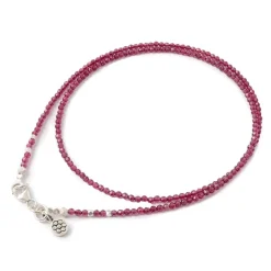 PHADUA Anklets^/ Garnet Cut Beads 2way Accessories red