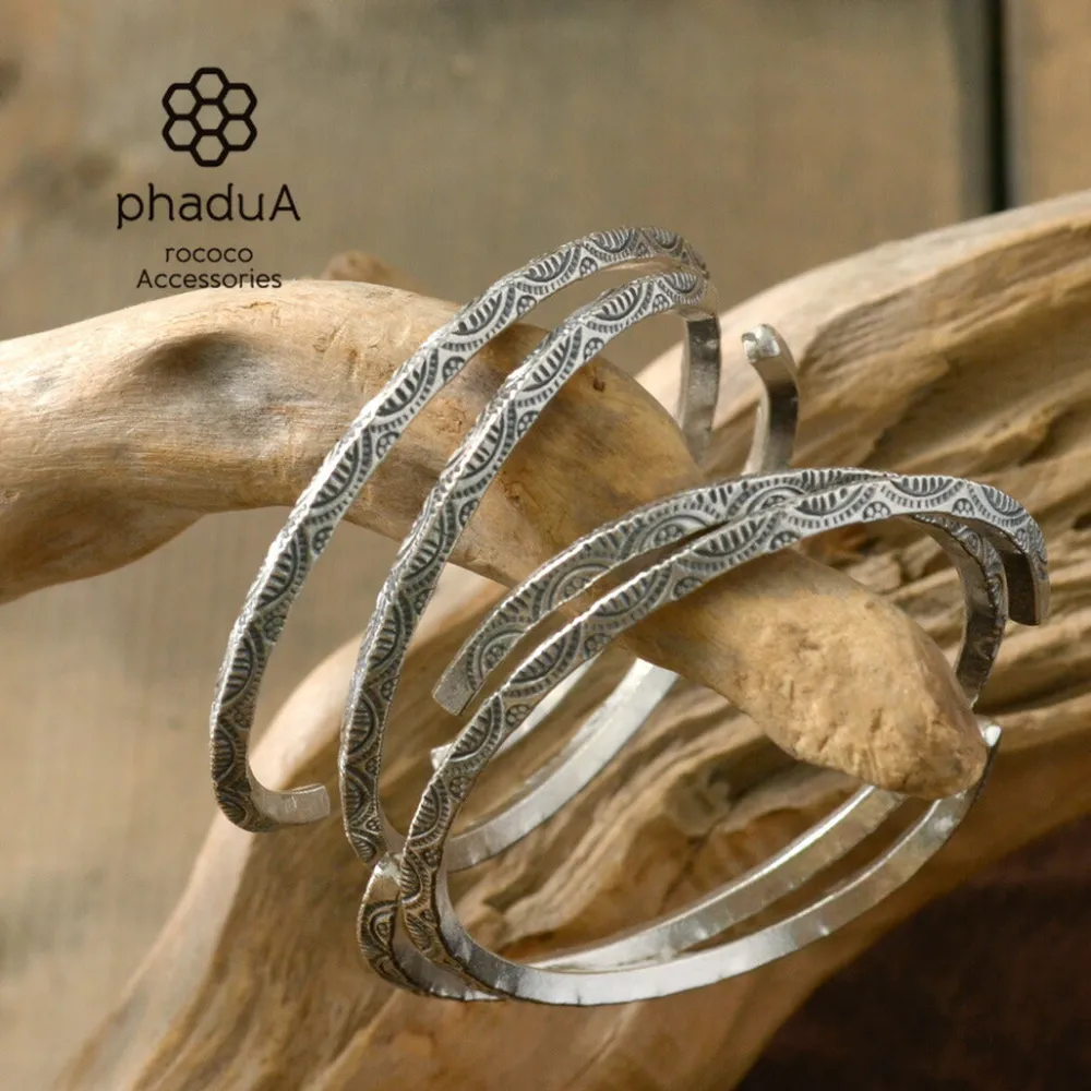 PHADUA Anklets^/ Karen Bangle silver