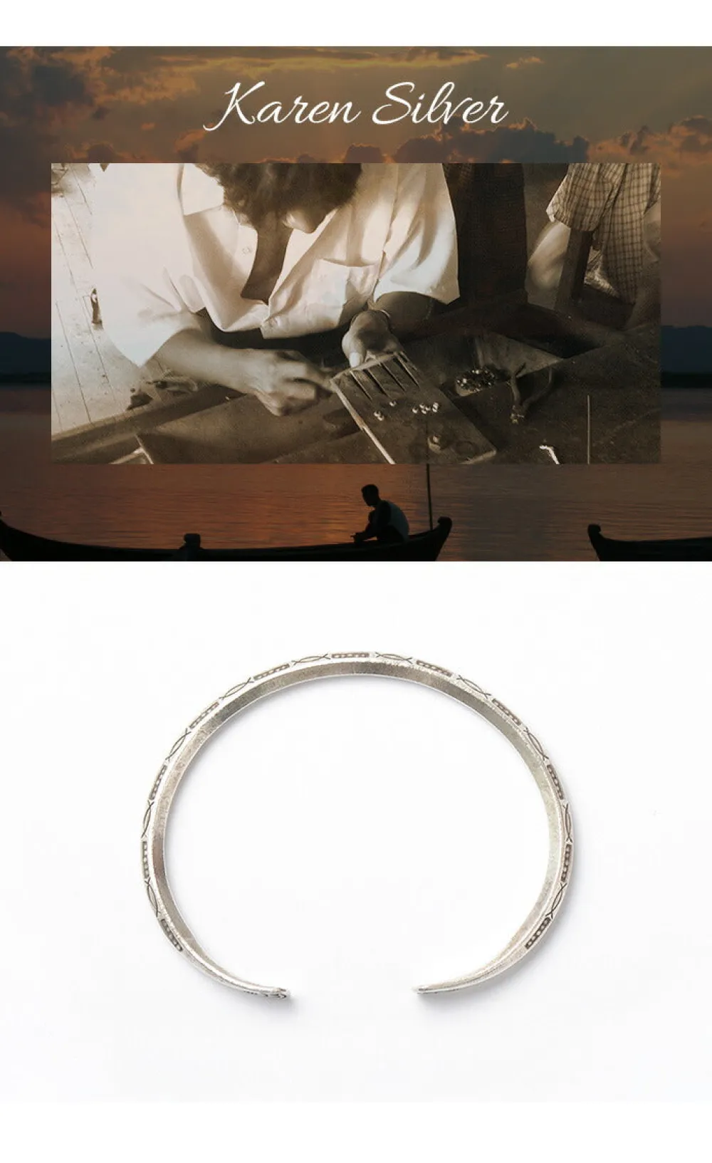 PHADUA Anklets^/ Karen Bangle silver