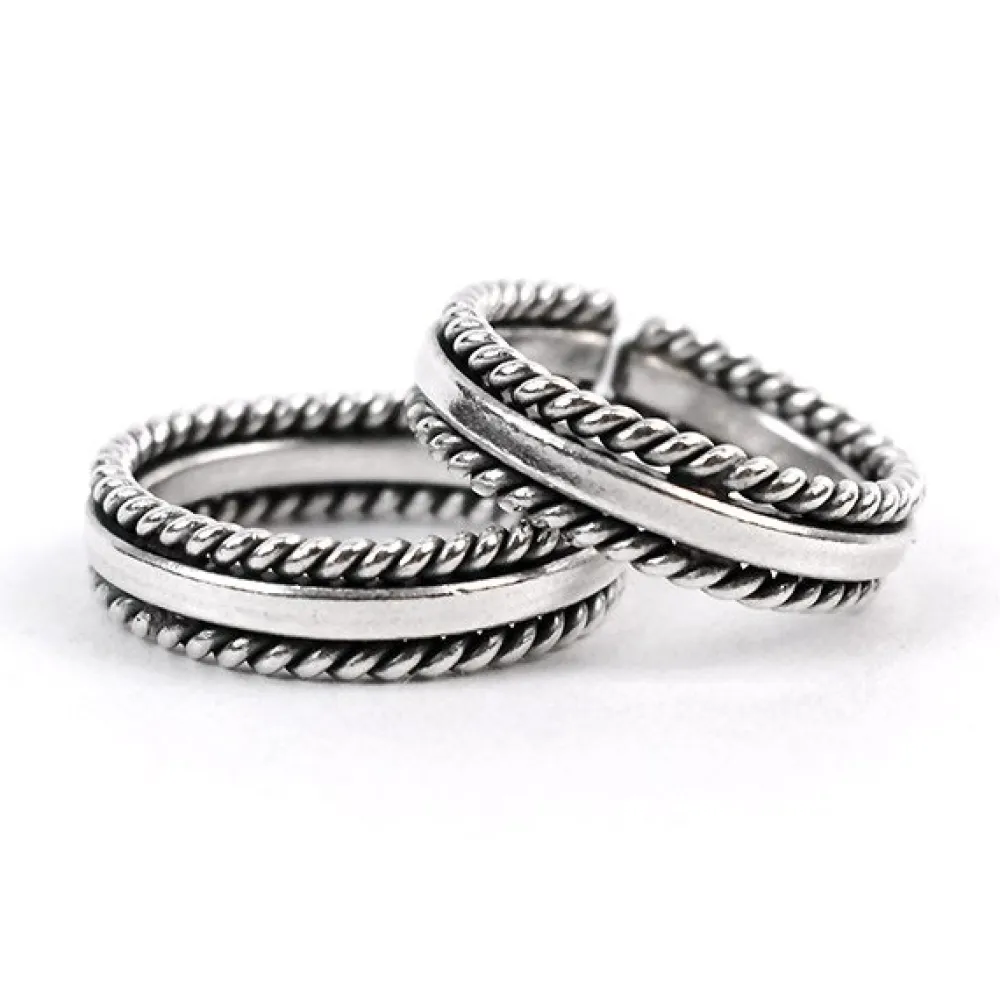 PHADUA Anklets^/ Karen Ring Rope Design silver