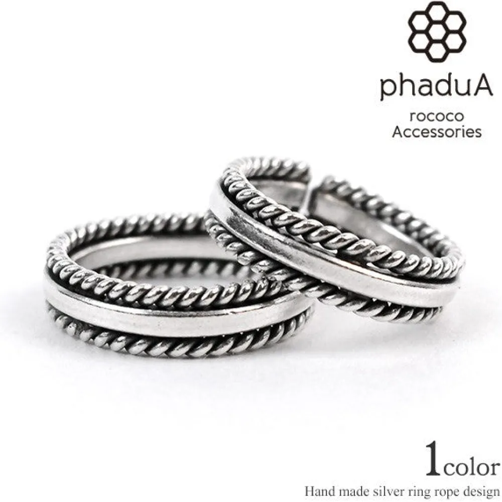 PHADUA Anklets^/ Karen Ring Rope Design silver