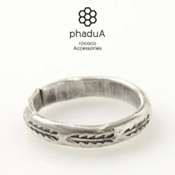 PHADUA Anklets^/ Karen Ring / Long Leaf silver
