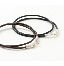 PHADUA Necklaces^/ Leather choker (2.5mm) necklace