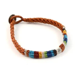 PHADUA Anklets^/ Multi Colored Braid Wax Cord Anklet