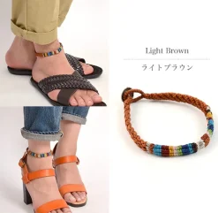 PHADUA Anklets^/ Multi Colored Braid Wax Cord Anklet
