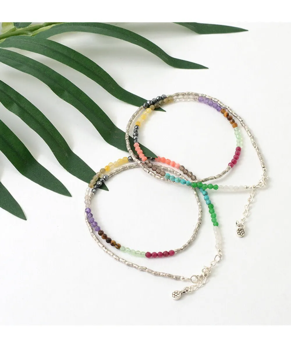 PHADUA Anklets^/ Multi Stone Wrap Anklet multi-stone