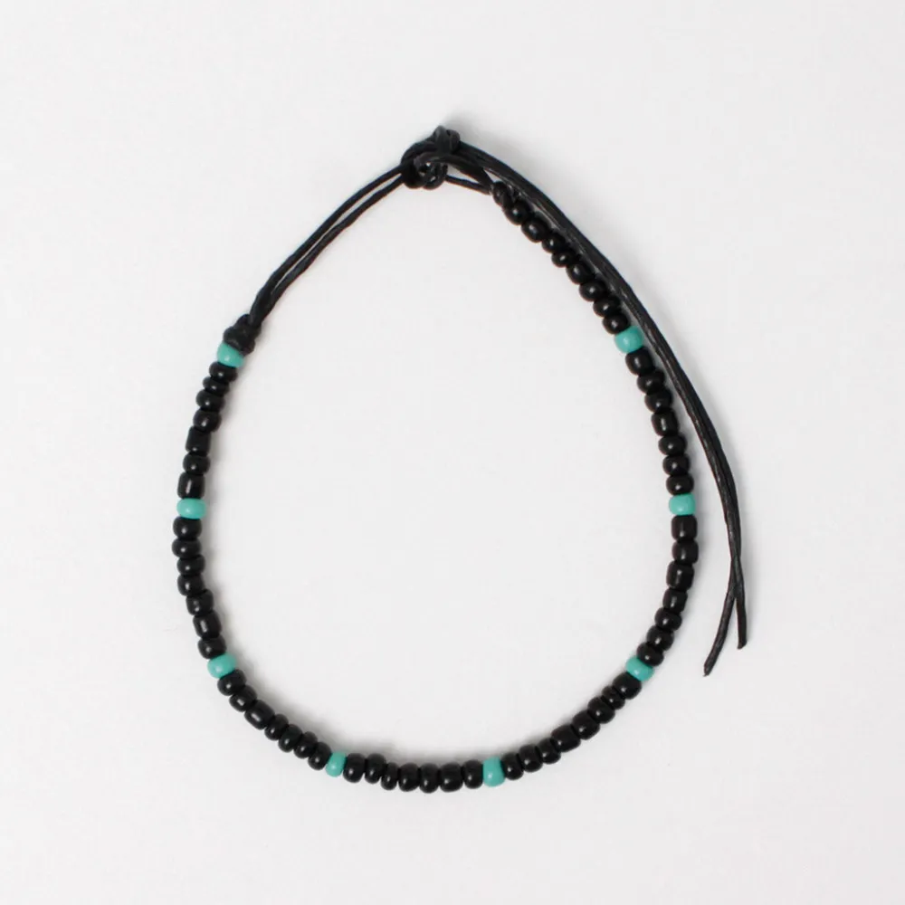 phaduA Anklets^/ Multicolor Glass Bead Bracelet