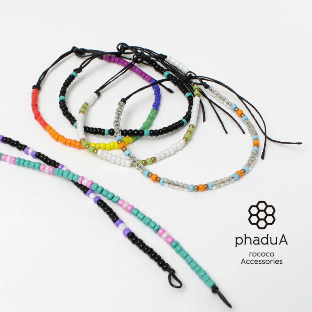 phaduA Anklets^/ Multicolor Glass Bead Bracelet