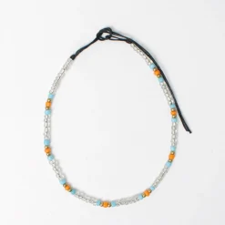 PHADUA Anklets^/ Multicolor glass bead anklet