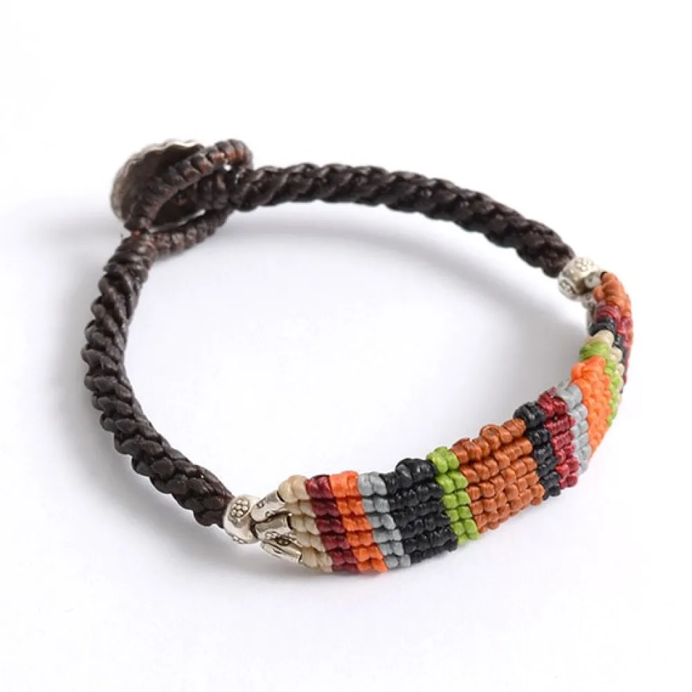 PHADUA Anklets^/ Multi-stripe Braid Wax Cord