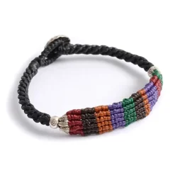 PHADUA Anklets^/ Multi-stripe Braid Wax Cord