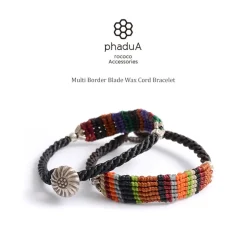 PHADUA Anklets^/ Multi-stripe Braid Wax Cord