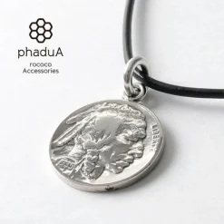 PHADUA Necklaces^/ Old Coin Pendant Top silver