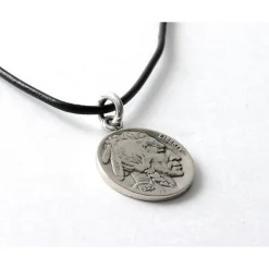 PHADUA Necklaces^/ Old Coin Pendant Top silver