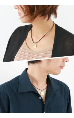 PHADUA Necklaces^/ Old Coin Pendant Top FRANCE10 gold
