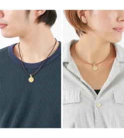 PHADUA Necklaces^/ Old Coin Pendant Top FRANCE5 gold