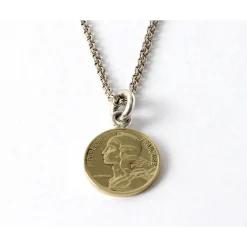 PHADUA Necklaces^/ Old Coin Pendant Top FRANCE5 gold