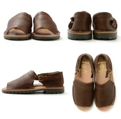 PHADUA Sandals^/ Open Toe Side Strap Leather Shoes