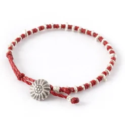 PHADUA Anklets^/ Pure drop silver waxed cord bracelet