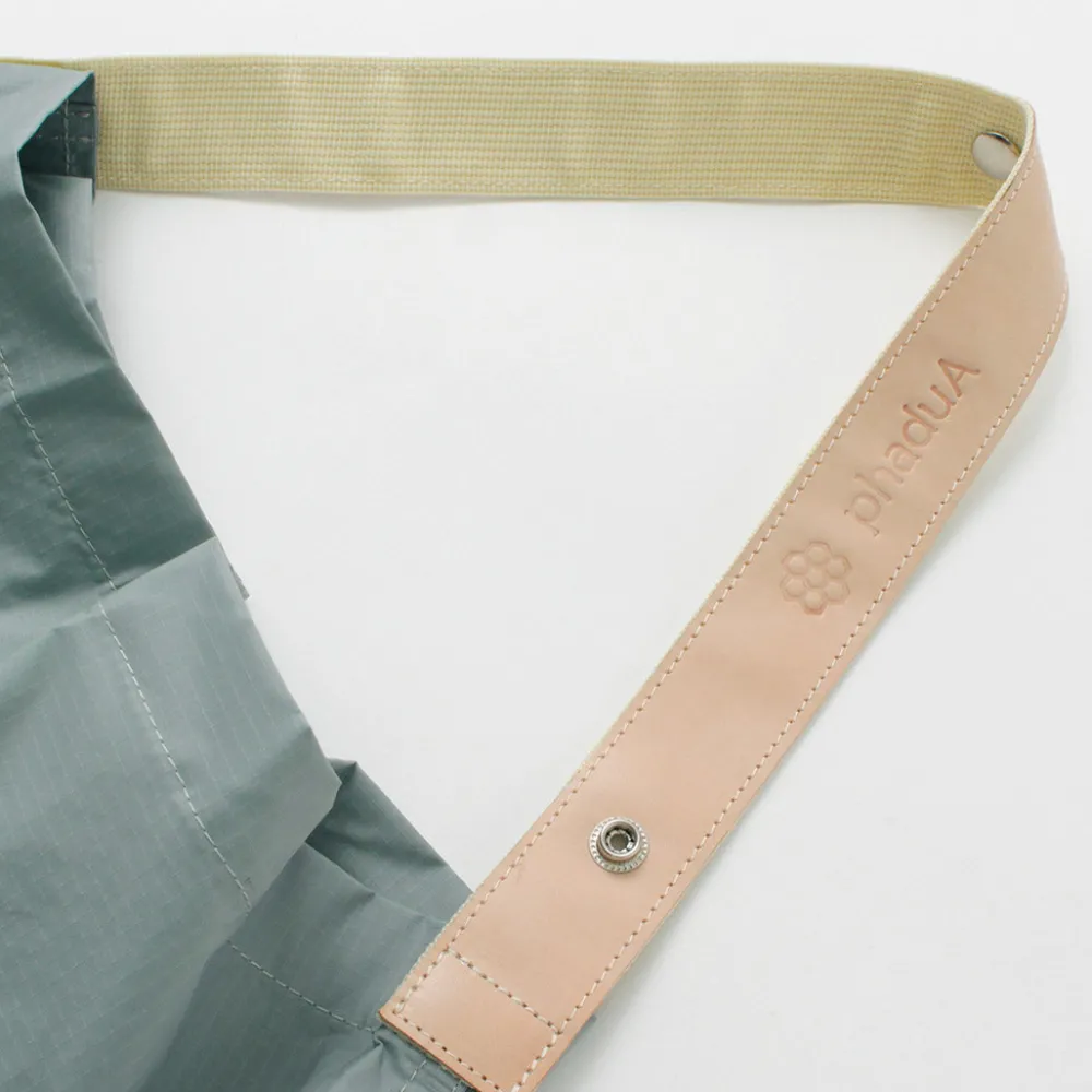 PHADUA Tote Bags^/ Ripstop Nylon Leather Sack/Shoulder Bag