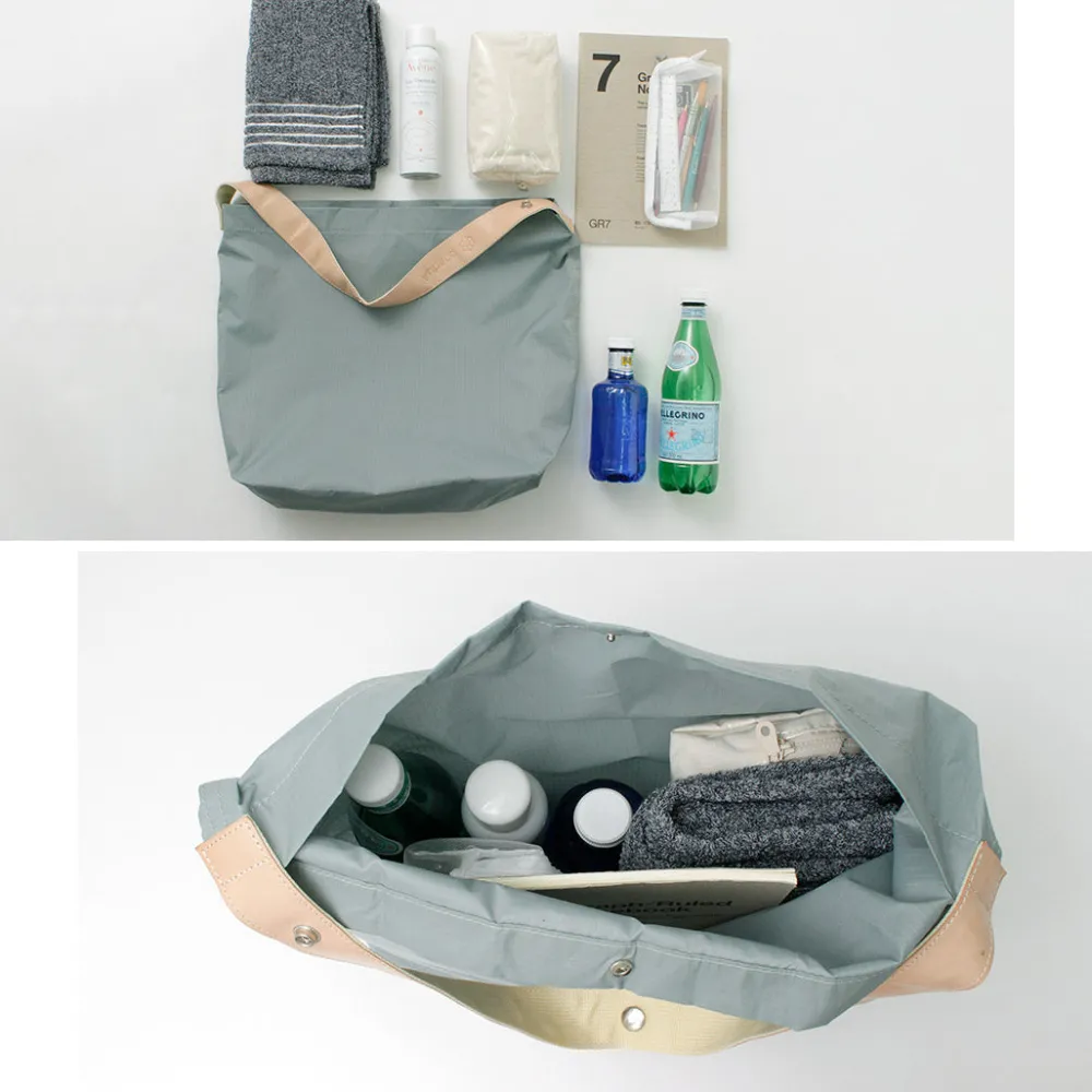 PHADUA Tote Bags^/ Ripstop Nylon Leather Sack/Shoulder Bag
