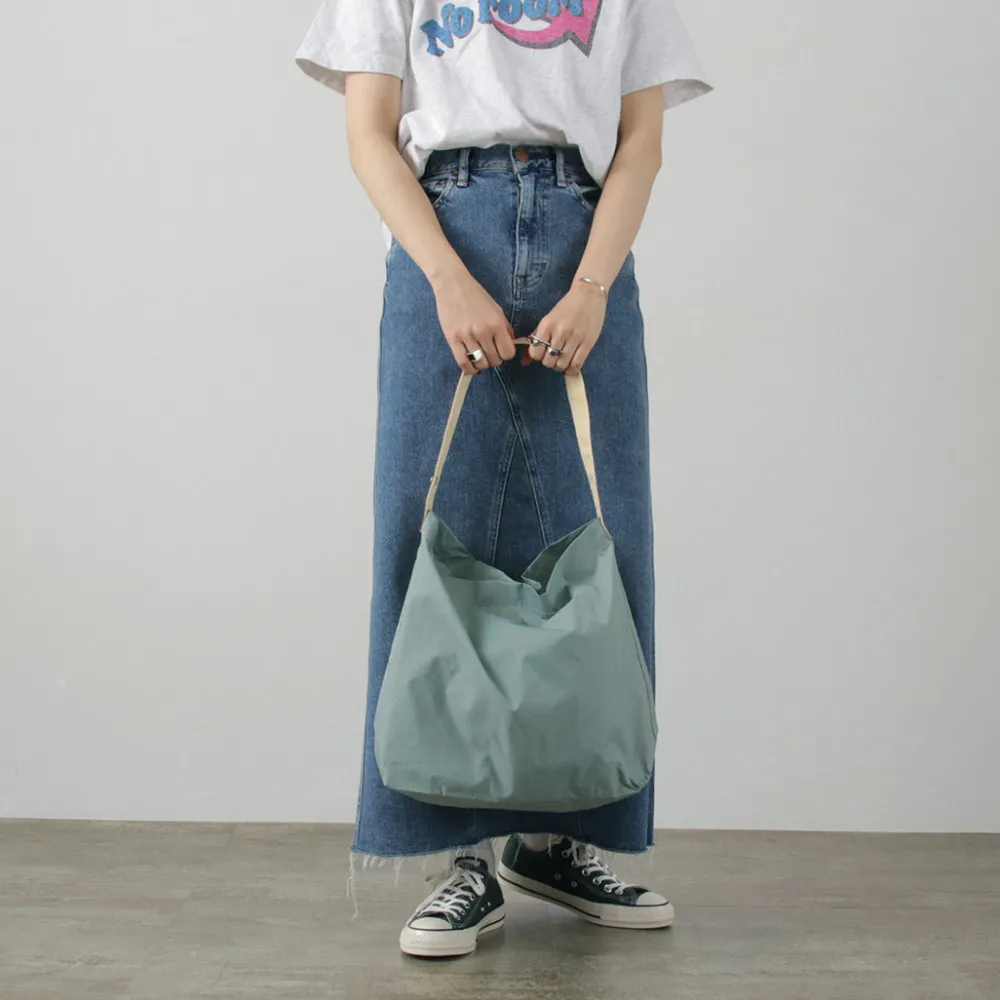 PHADUA Tote Bags^/ Ripstop Nylon Leather Sack/Shoulder Bag