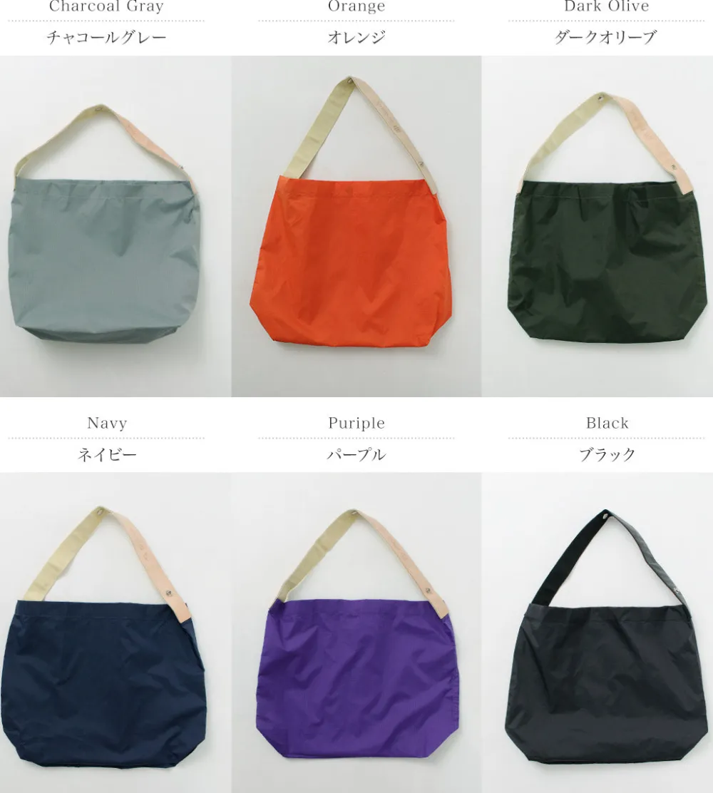 PHADUA Tote Bags^/ Ripstop Nylon Leather Sack/Shoulder Bag