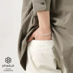 PHADUA Anklets^/ Semi solid anchor chain bracelet 925 silver