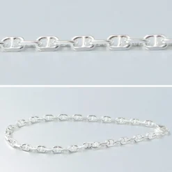 PHADUA Anklets^/ Semi solid anchor chain bracelet 925 silver