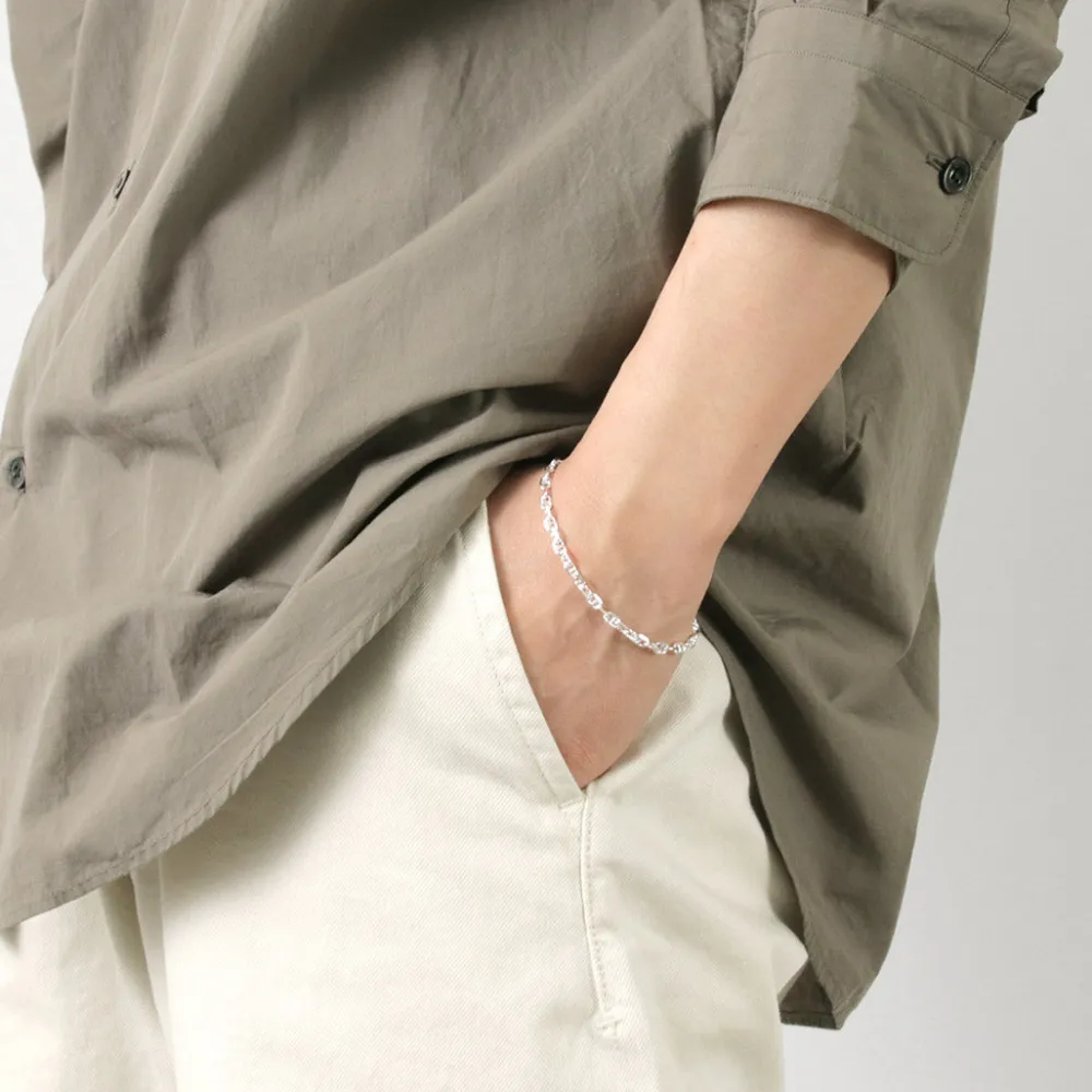 PHADUA Anklets^/ Semi solid anchor chain bracelet 925 silver
