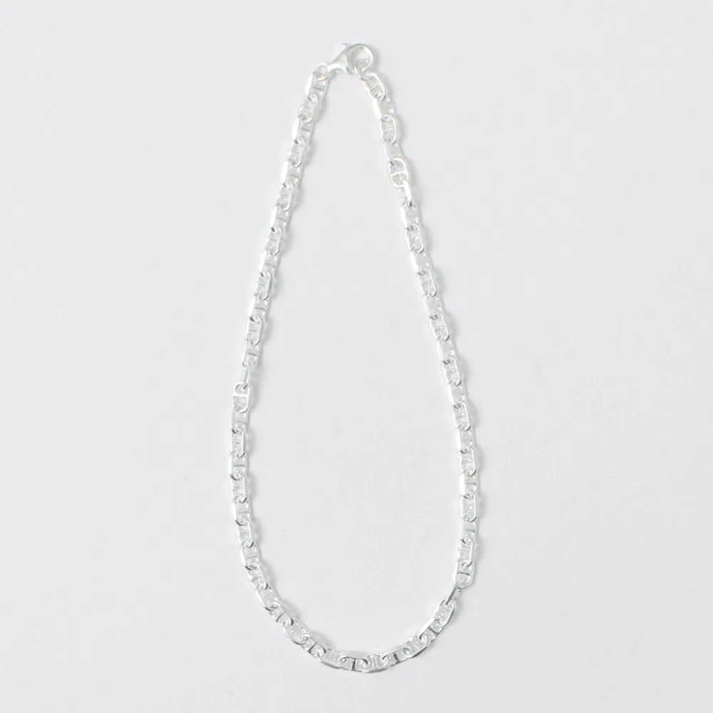 PHADUA Anklets^/ Semi solid anchor chain anklet 925 silver