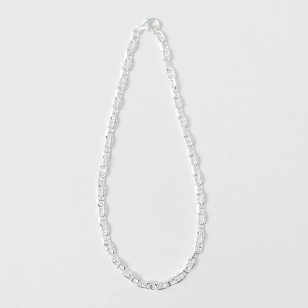 PHADUA Anklets^/ Semi solid anchor chain anklet 925 silver
