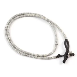 PHADUA Anklets^/ Shell Beads / Wax Cord Necklace / Bracelet / Anklet natural