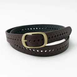 PHADUA Belts^/ Sizeless Perforated Leather Belt