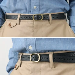 PHADUA Belts^/ Sizeless Perforated Leather Belt