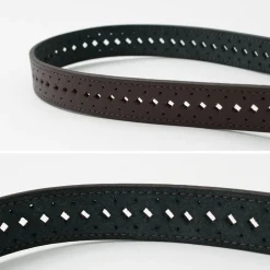 PHADUA Belts^/ Sizeless Perforated Leather Belt