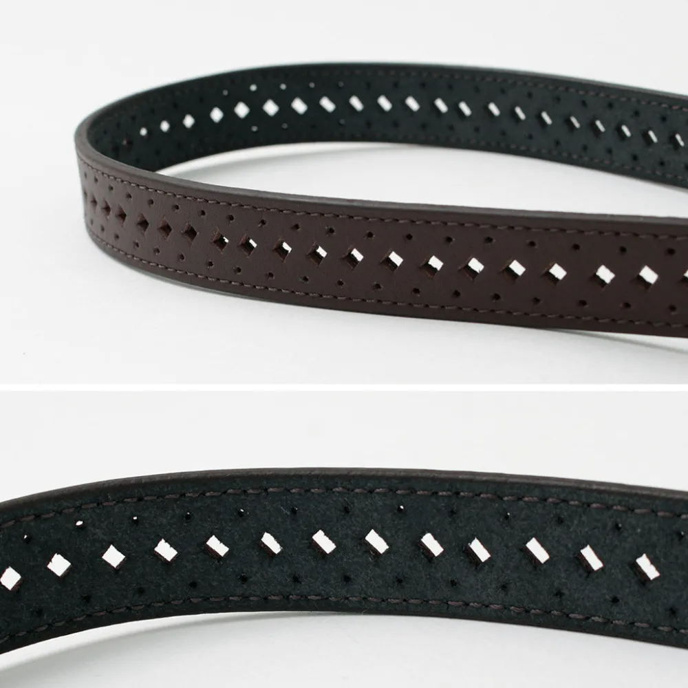 PHADUA Belts^/ Sizeless Perforated Leather Belt