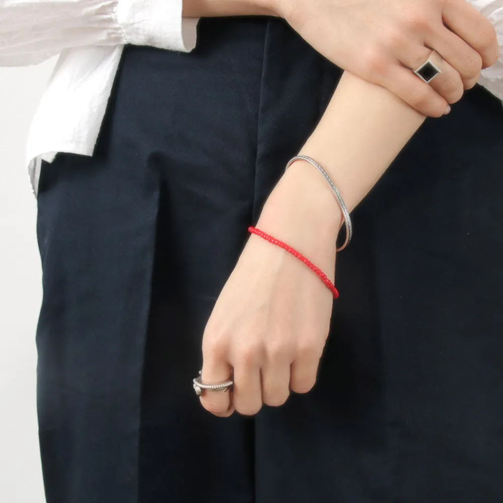 PHADUA Anklets^/ Solid glass bead bracelet