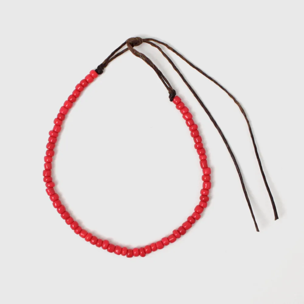PHADUA Anklets^/ Solid glass bead bracelet