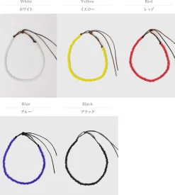 PHADUA Anklets^/ Solid glass bead bracelet