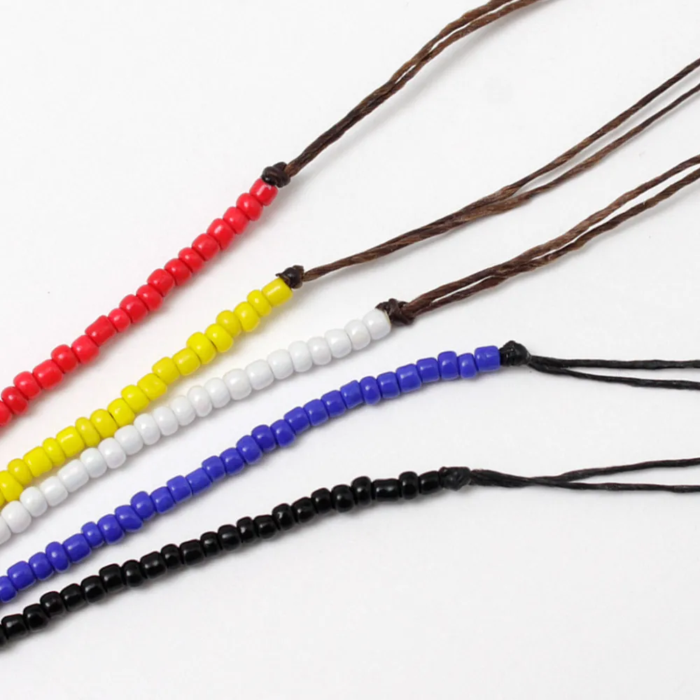 PHADUA Anklets^/ Solid glass bead bracelet